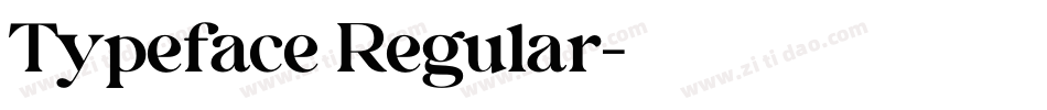 Typeface Regular字体转换